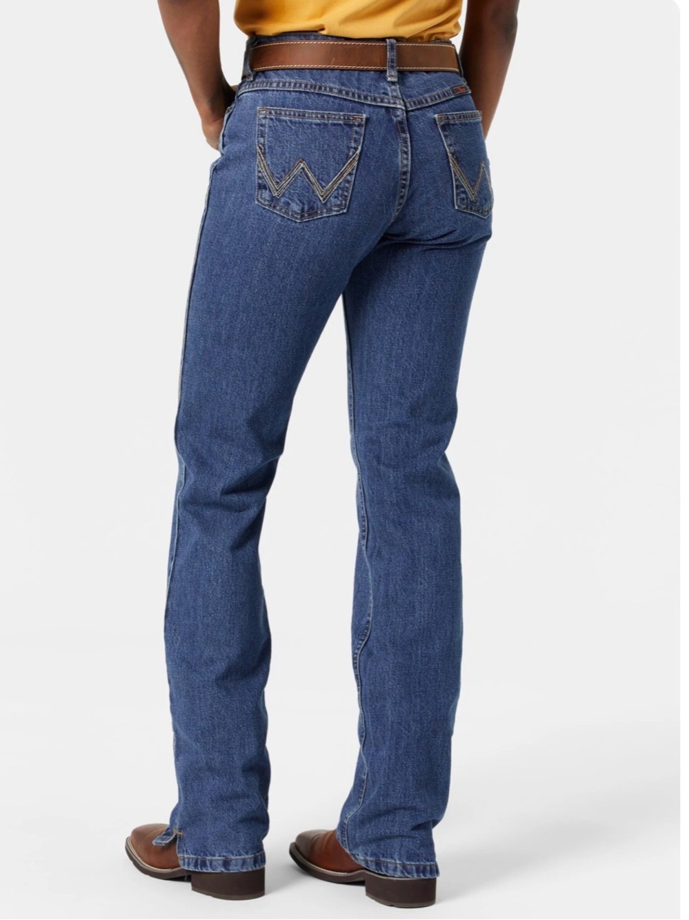“Cash” Wrangler Women's Mid-Blue Flare Jeans